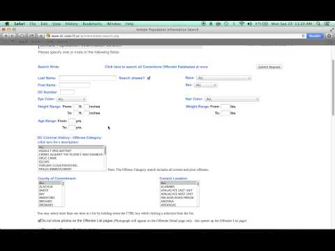 Florida Department of Corrections (DOC) Inmate Search 